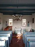 Old church of the island indoors