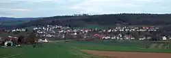 Altenbrunslar from the west, on a spring evening