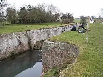 Remains of a lock