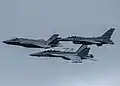 Amanda "Stalin" Lee flies in formation 2022