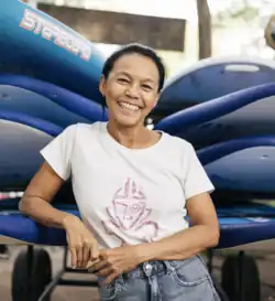 Woman Windsurfer