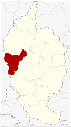 District location in Maha Sarakham province