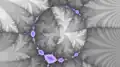 The dynamical plane of (the complexification of) the circle map, the simplest mathematical model of phase-locking phenomena.