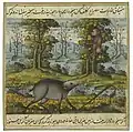 An illustration for the Anwar i-Suhayli. ca 1825