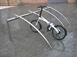 Anchorage for bicycles.