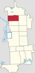 Location of Andingmen Subdistrict within Dongcheng District