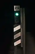 A green Ankaray signal located at Kolej station