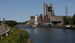 Calonne, industrial area along the Scheldt