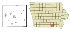 Location of Plano, Iowa