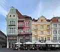 Brück House (left), and Theee Elephants House (right)