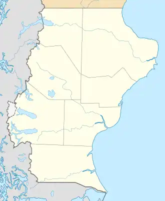 Posadas Lake is located in Santa Cruz Province