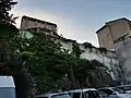 Traces of the first wall behind the church of Saint-Genès