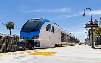 Metrolink Arrow at Redlands–University station, 2022