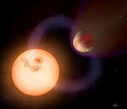 Artist's impression of an ultra-short-period planet like SWEEPS-10.