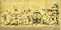 Arabesques on gold background by Claude Audran III, circa 1700. Archives des Arts décoratifs de Paris.[44] For the Ménagerie de Versailles or the apartment of the Dauphin at Meudon
