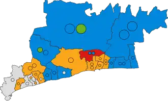 2019 results map