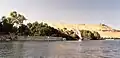 A view to the inbound felucca wharf on El Nabatat Island