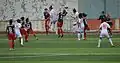 Ataşehir Belediyespor (white) vs Karşıyaka BESEM Spor in the 2014–15 season