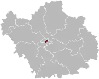 Situation of the canton of Troyes-1 in the department of Aube