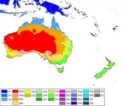 Image 41Australia-Oceania Köppen Map (from Australian snake habitats)