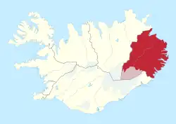 The Austurland area