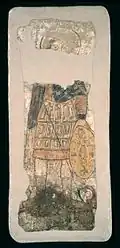 Warrior saint with spear and shield, Faras (9th century)
