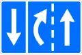 Ж17 Medium lane for overtaking in the indicated direction
