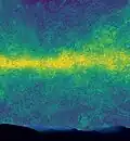 The simulated polarization of the Milky Way's dust as microwave radiation in the sky. Winner of the Non-photographic media category 2019, Uroš Seljak