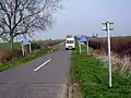 Narrow back road near Hargrave, Bedfordshire, UK
