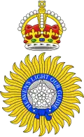Badge of the viceroy and governor-general (1904–1947) depicted with Tudor Crown