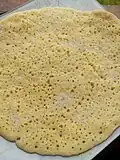 Baghrir with sugar