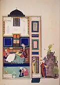 Bahram Gur in the Black Pavilion (folio 171v)