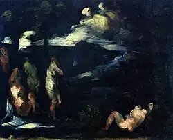 Paul Cézanne, c. 1870, Bathers, oil on canvas, 33 x 40&nbsp;cm, Private collection