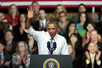 A photo of Barack Obama taken by Skidmore in January 2015
