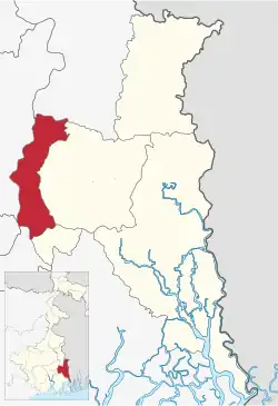 Location of Barrackpore subdivision