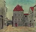 Tower of Złotoryjan Gate in Lwowek