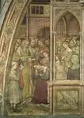 The Chapel of St. James, in the Basilica of Saint Anthony of Padua, with frescoed walls depicting the Stories of St. James (Queen Lupa is featured there)[9]