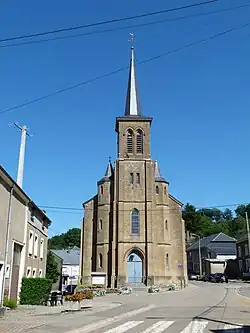 Battincourt, village church