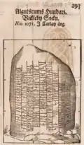 Depiction from 1750