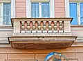 Detail of the balcony