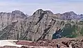 South aspect showing the true summit of Bearhat