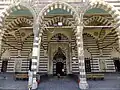 Front portico and entrance to the mosque