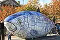 Visitors view The Big Fish
