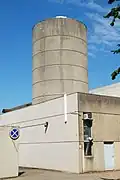 The accelerator tower.