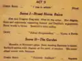 Act II – Scene I & II