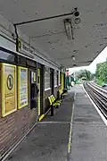 On the Liverpool-bound platform, looking towards Meols.
