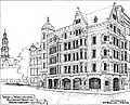 Houses on Raadhuisstraat designed by H.P. Berlage and H. Bonda.