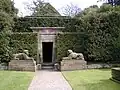 Sphinx in the Egyptian garden at Biddulph Grange c.1840