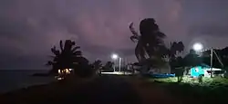 The island at dusk