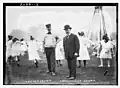 Parks Commissioner Charles Bunstein Stover and Bill Snyder c. 1913 at the Central Park Zoo